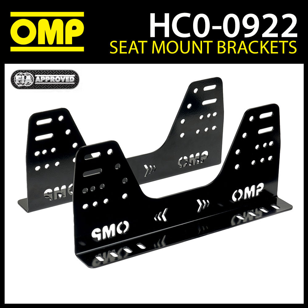 HC/922 OMP Racing Seat Side Mounts Brackets FIA Spec Steel Tall Model 400mm