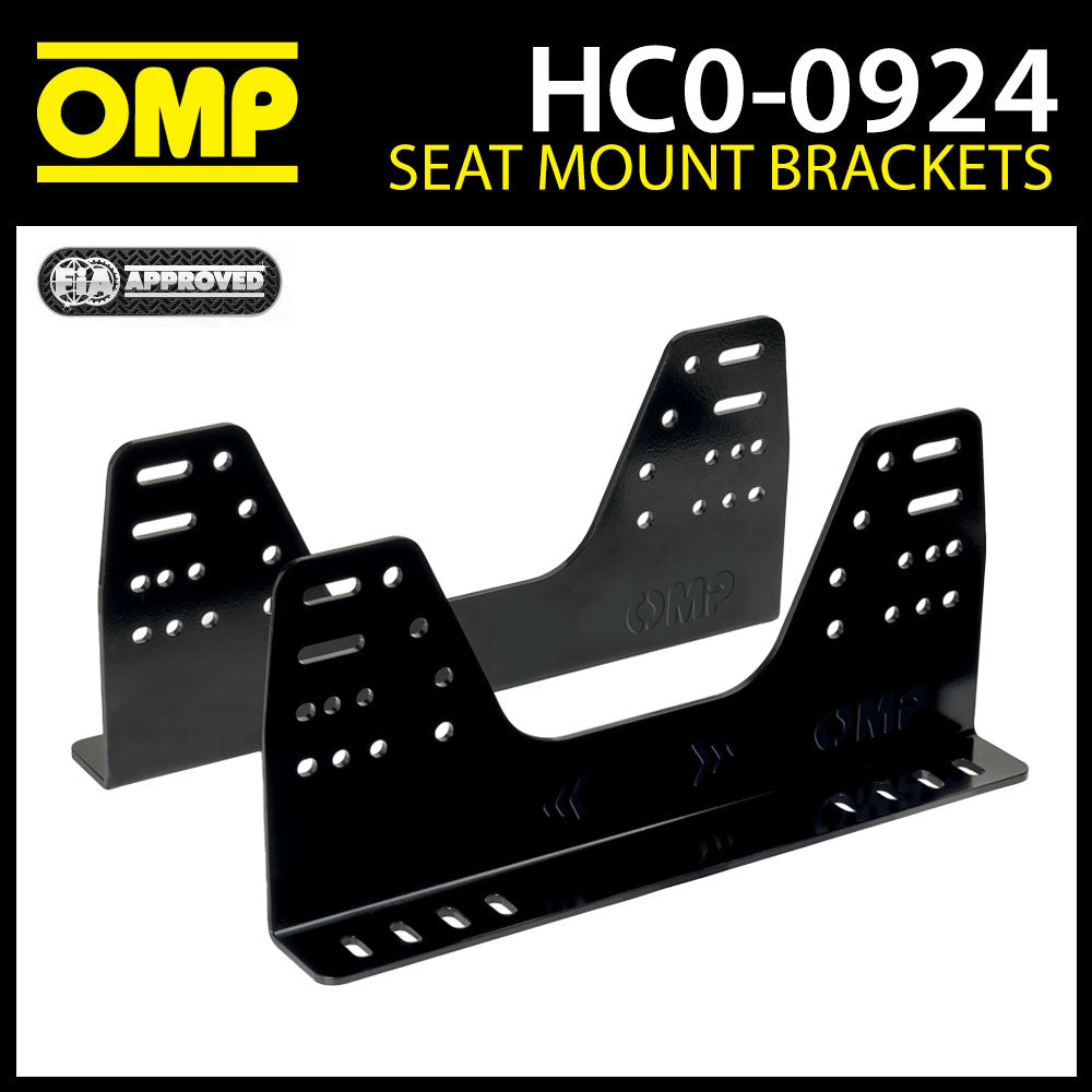 Supports de montage latéraux pour siège de course HC/924 OMP en aluminium 6 mm ultra résistants approuvés par la FIA