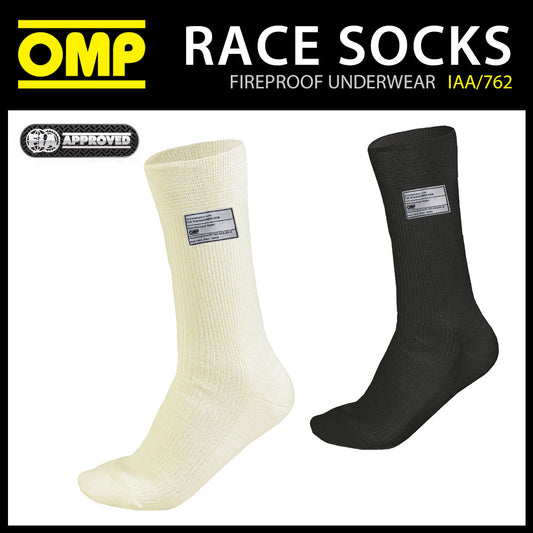 OMP Racing Fireproof SocKS for Race Rally & Motorsport FIA 8856-2018 Approved