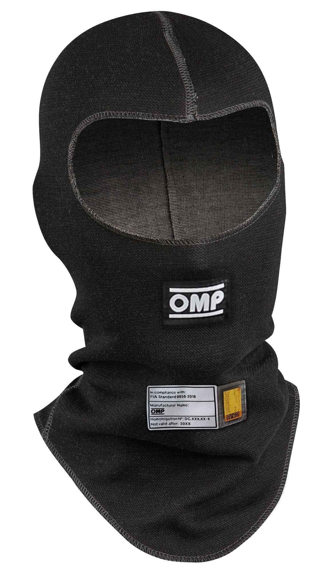 Première cagoule ignifuge OMP pour le sport automobile, le rallye et les courses d'entrée de gamme, homologuée FIA