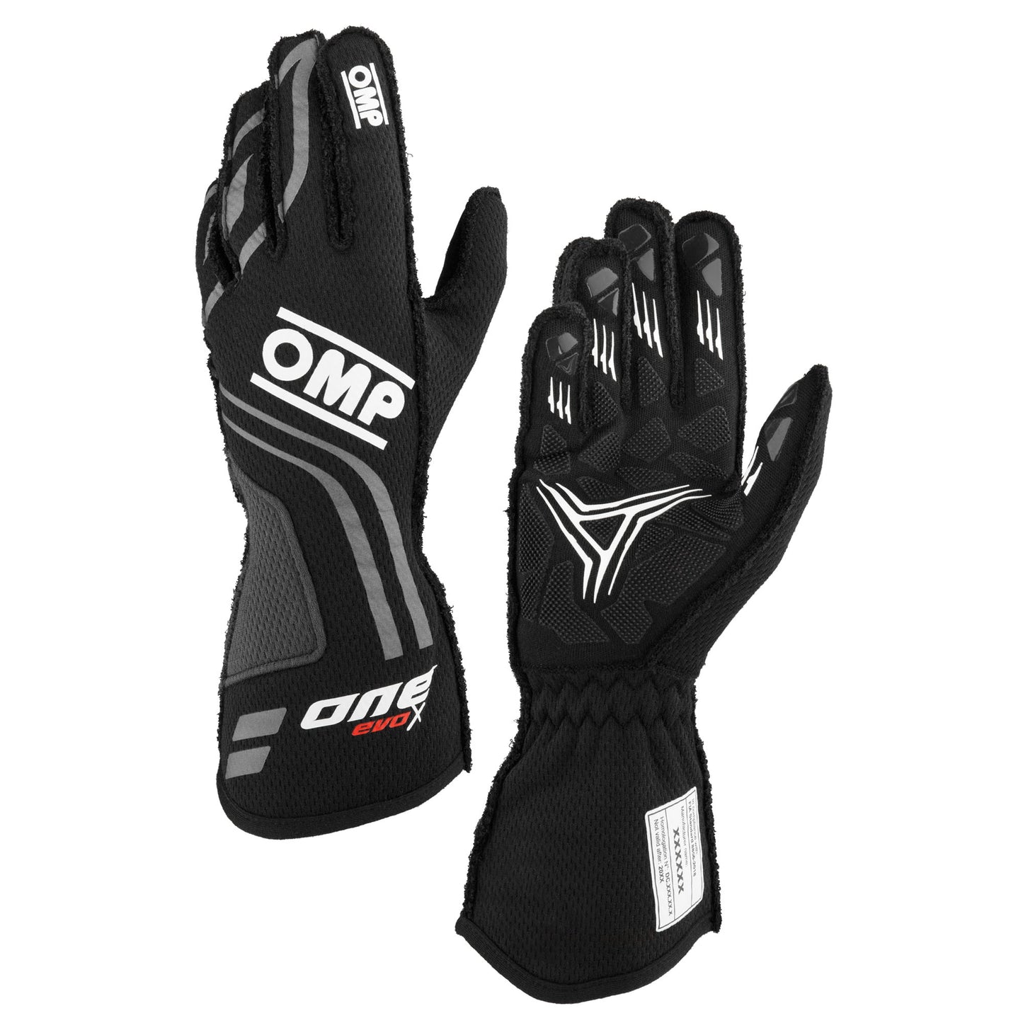 Gants de pilote de course OMP ONE EVO-X ignifuges pour rallye de course homologués FIA 8856-2018