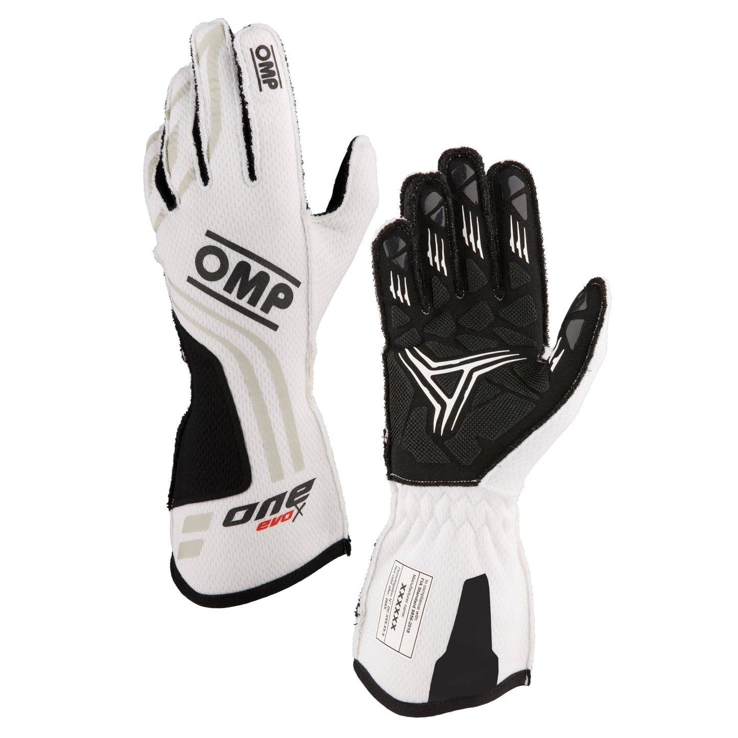 Gants de pilote de course OMP ONE EVO-X ignifuges pour rallye de course homologués FIA 8856-2018