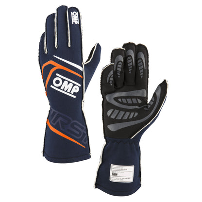 Gants de course OMP FIRST ignifuges FIA Motorsport Race Rally Track Nouveau design