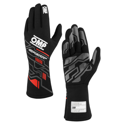 Gants de course OMP SPORT ignifuges FIA Motorsport Race Rally Track Nouveau design