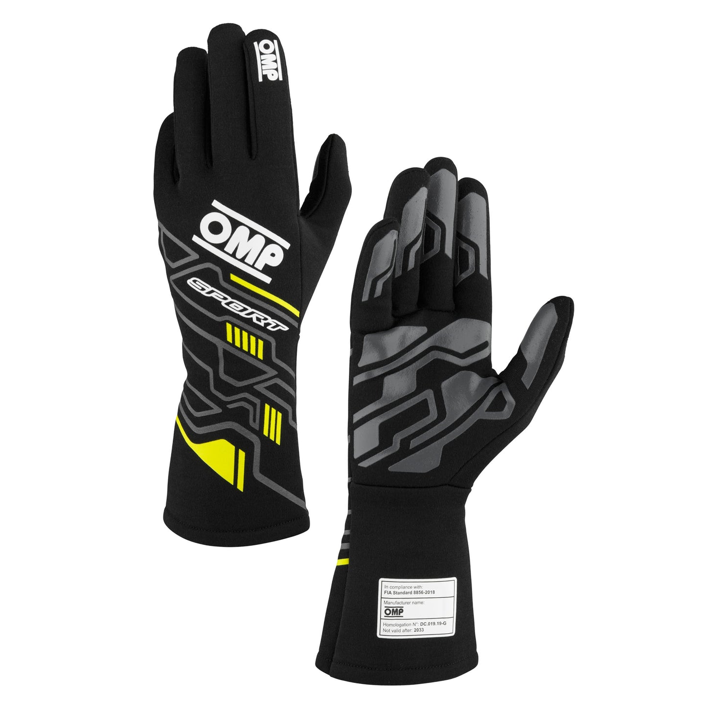 Gants de course OMP SPORT ignifuges FIA Motorsport Race Rally Track Nouveau design