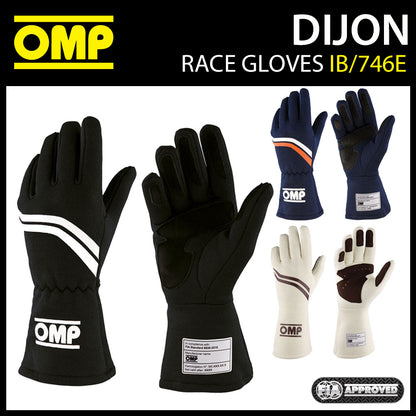 OMP Dijon Vintage Racing Handschuhe Feuerfest FIA 8856-2018 Rennen Rallye Retro Classic