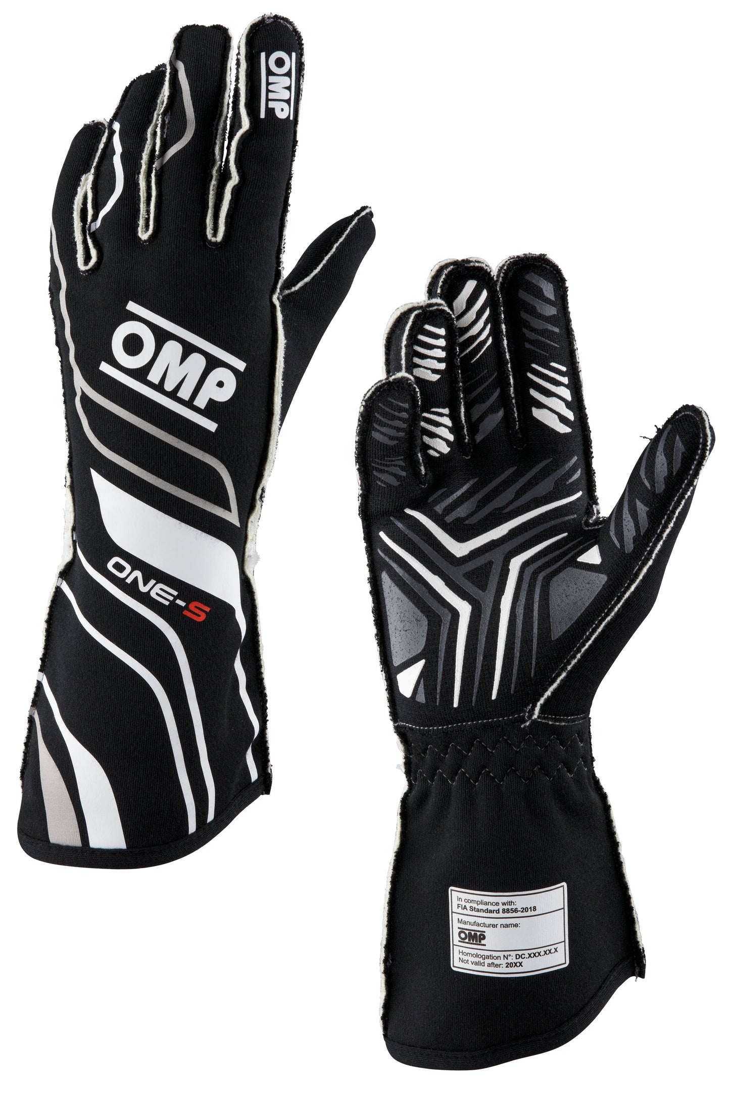 Gants OMP One-S Pilotes de course professionnels Ignifuges FIA 8856-2018 Motorsport