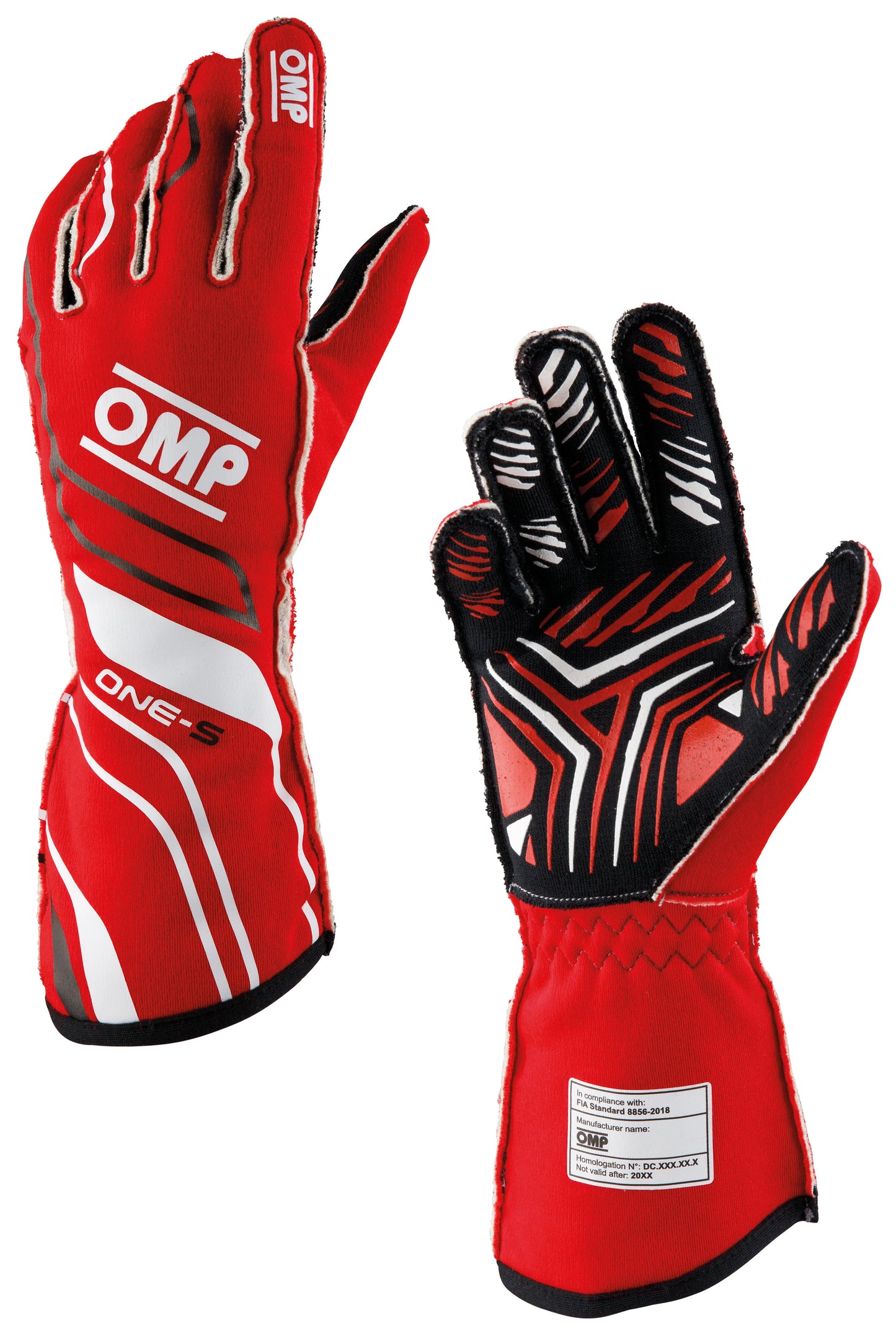 Gants OMP One-S Pilotes de course professionnels Ignifuges FIA 8856-2018 Motorsport