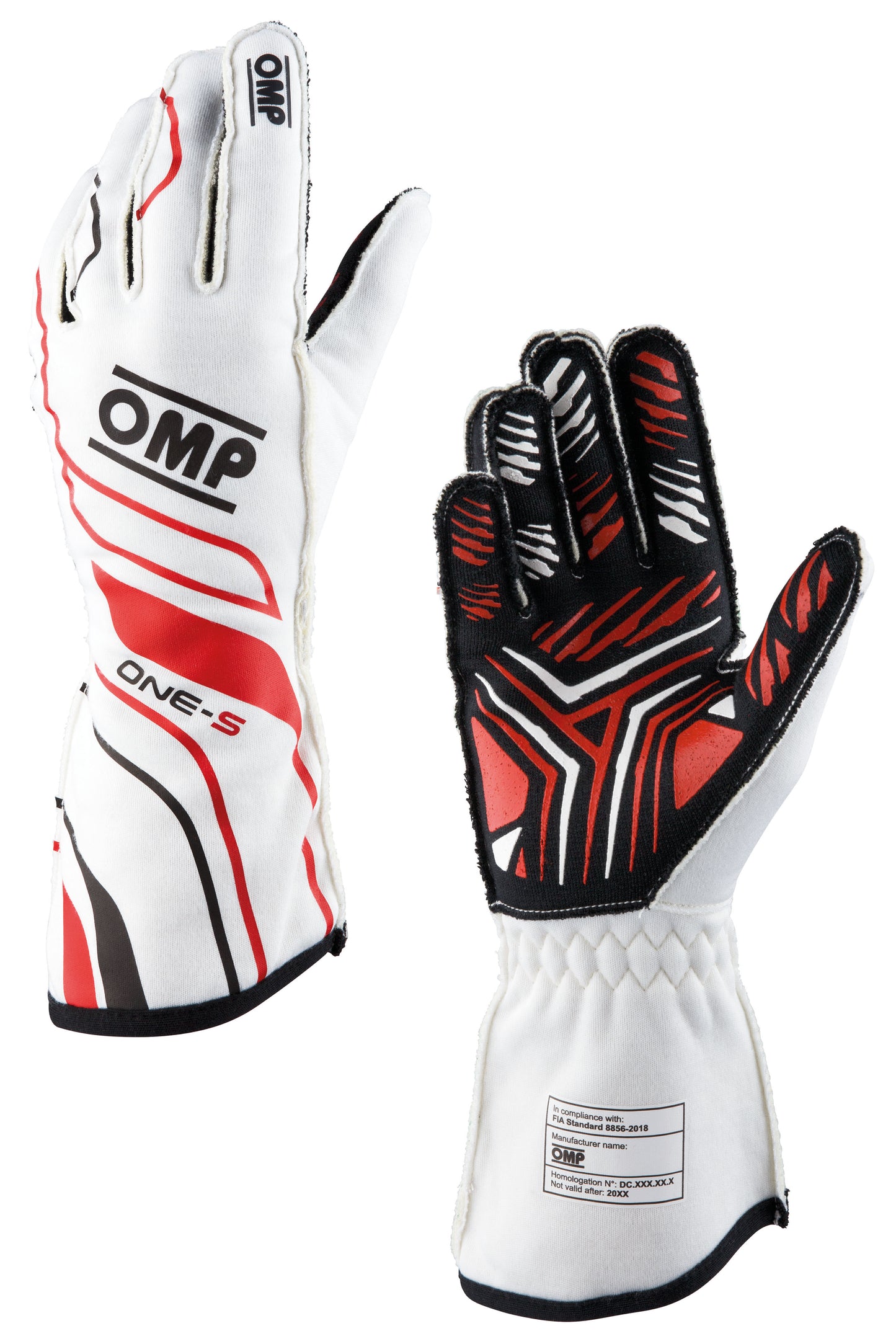 Gants OMP One-S Pilotes de course professionnels Ignifuges FIA 8856-2018 Motorsport