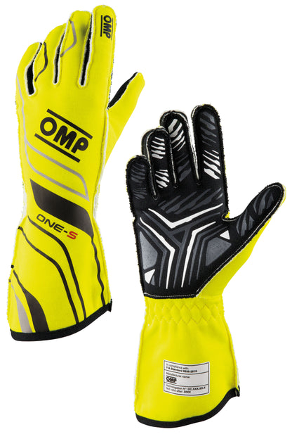 Gants OMP One-S Pilotes de course professionnels Ignifuges FIA 8856-2018 Motorsport