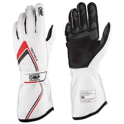 Gants de course OMP Tecnica Evo FIA 8856-2018 ignifuges pour sports mécaniques et rallye