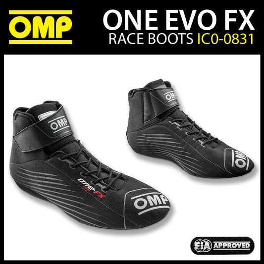 IC0-0831 OMP ONE EVO FX Racing Driver Boots Shoes Fireproof FIA 8856-2018