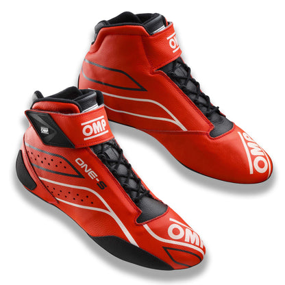 IC0-0822 OMP ONE-S Racing Driver Boots Shoes Fireproof FIA 8856-2018 Race Rally