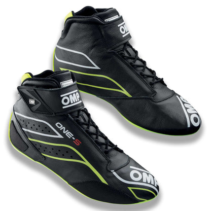 IC0-0822 OMP ONE-S Racing Driver Boots Shoes Fireproof FIA 8856-2018 Race Rally