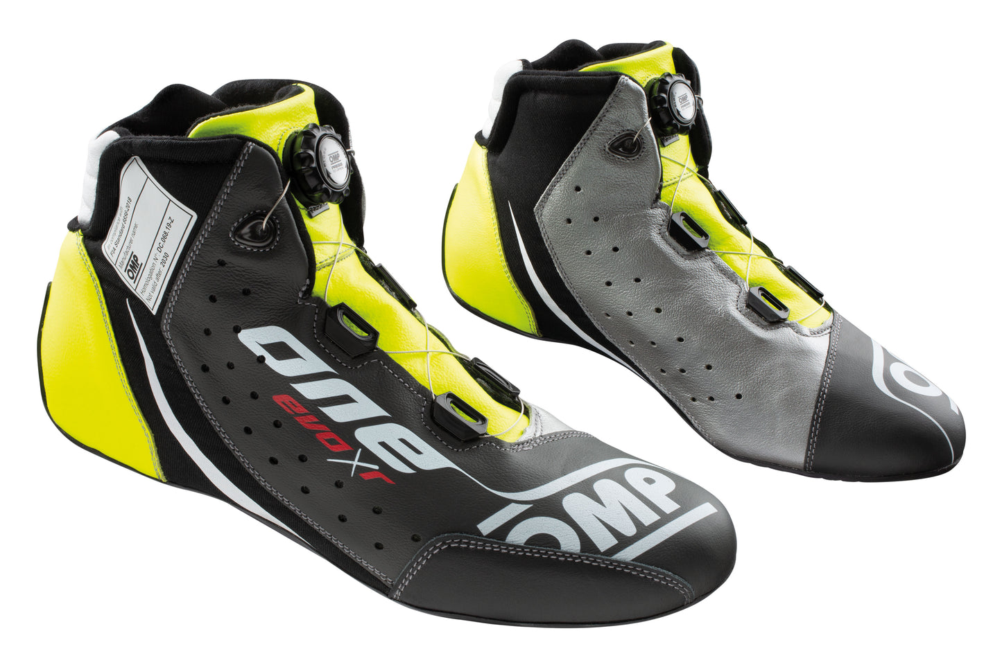 Bottes de course haut de gamme OMP Evo XR en cuir ignifuge FIA ​​8856-2018 Rallye de course