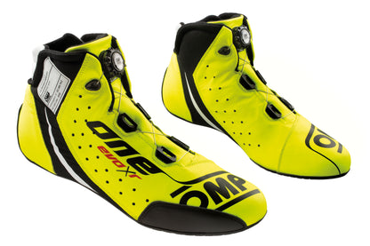 Bottes de course haut de gamme OMP Evo XR en cuir ignifuge FIA ​​8856-2018 Rallye de course