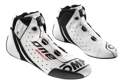 Bottes de course haut de gamme OMP Evo XR en cuir ignifuge FIA ​​8856-2018 Rallye de course