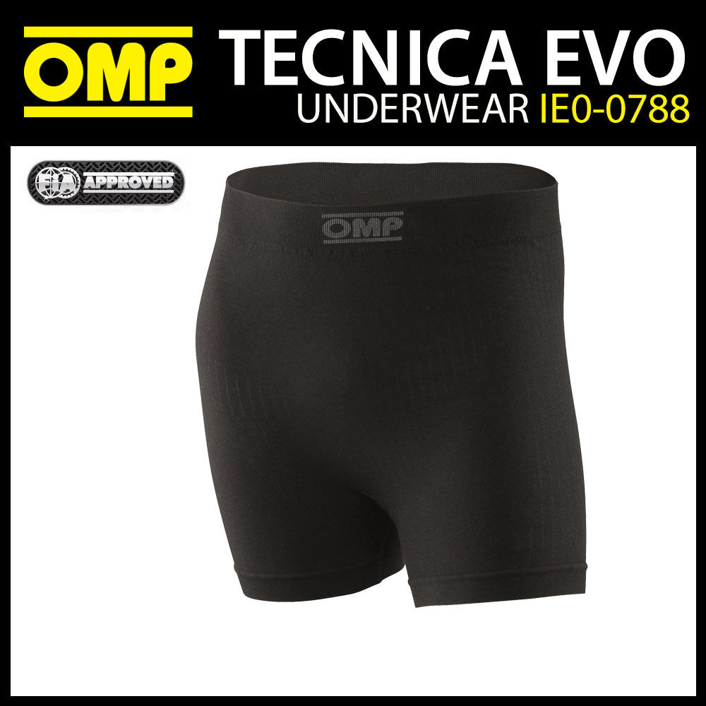 Boxer ignifuge OMP Tecnica Evo sous-vêtements de course rallye FIA ​​8856-2018 Spec