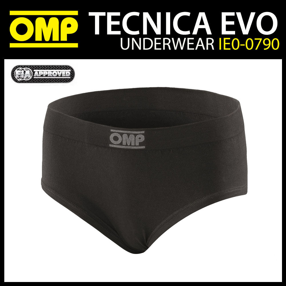 OMP Tecnica Evo Damen Slips Knickers Feuerfeste Rennunterwäsche FIA ​​8856-2018