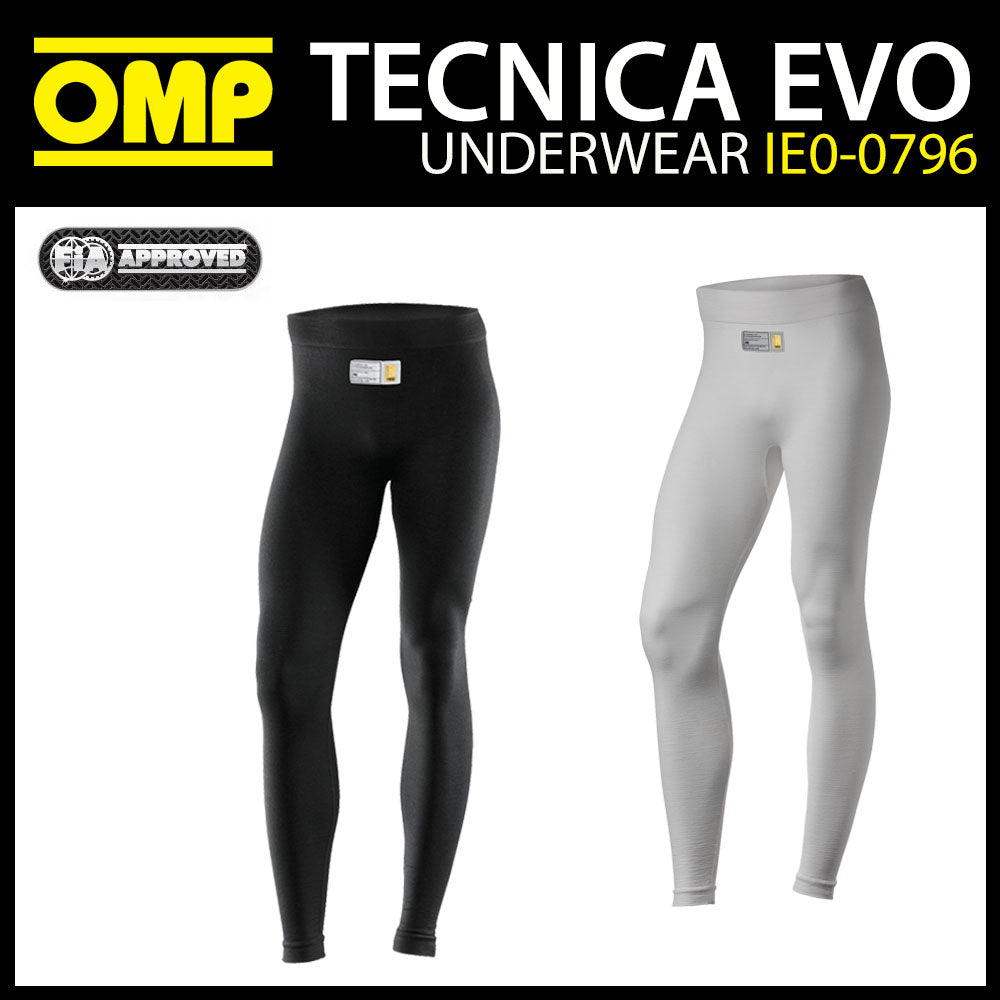 OMP Tecnica Evo Pants Fireproof Underwear Long Johns Race Rally FIA 8856-2018