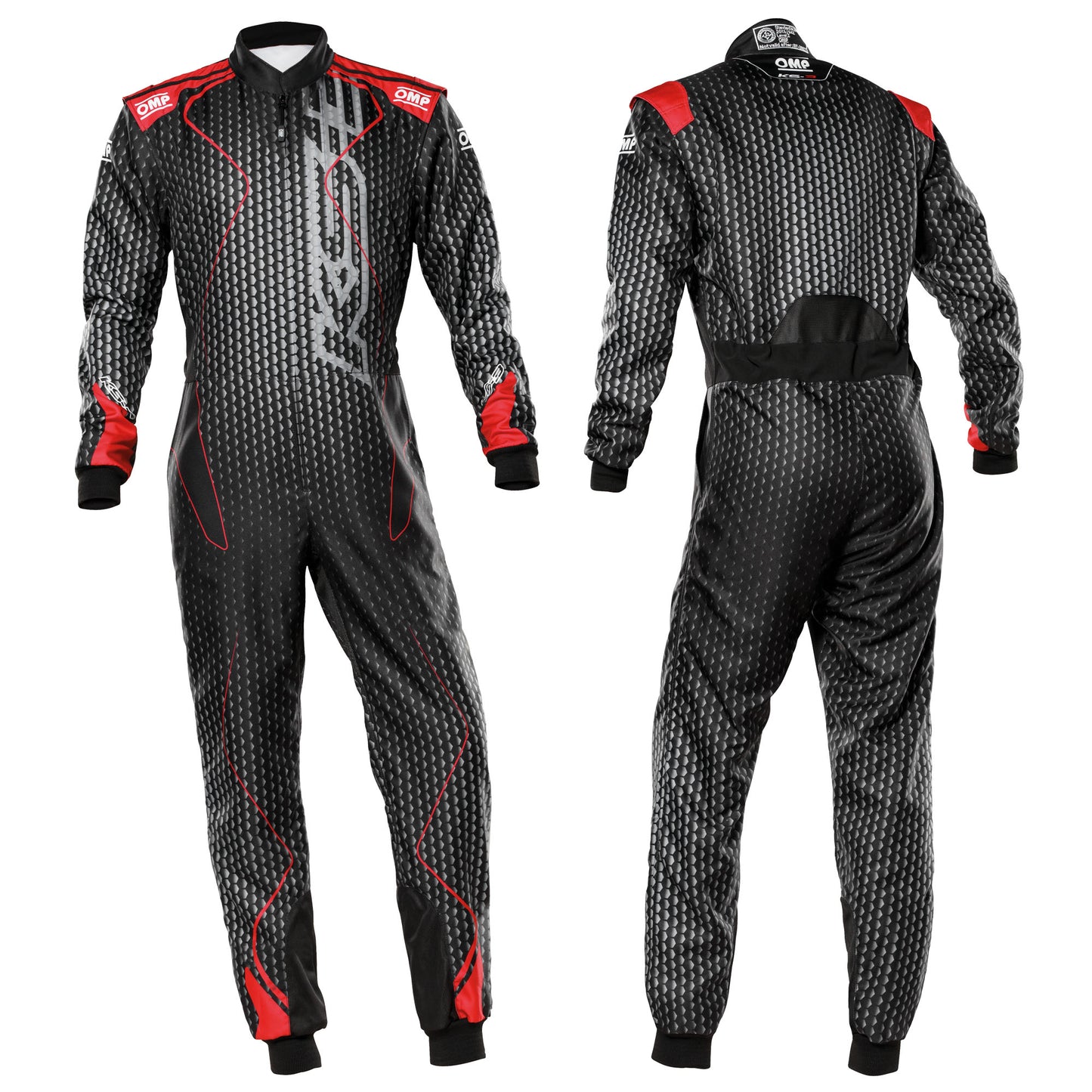 Combinaison de karting pour enfants OMP KS3 KS-3 ART Combinaison junior CIK-FIA Taille enfant 120-160 cm