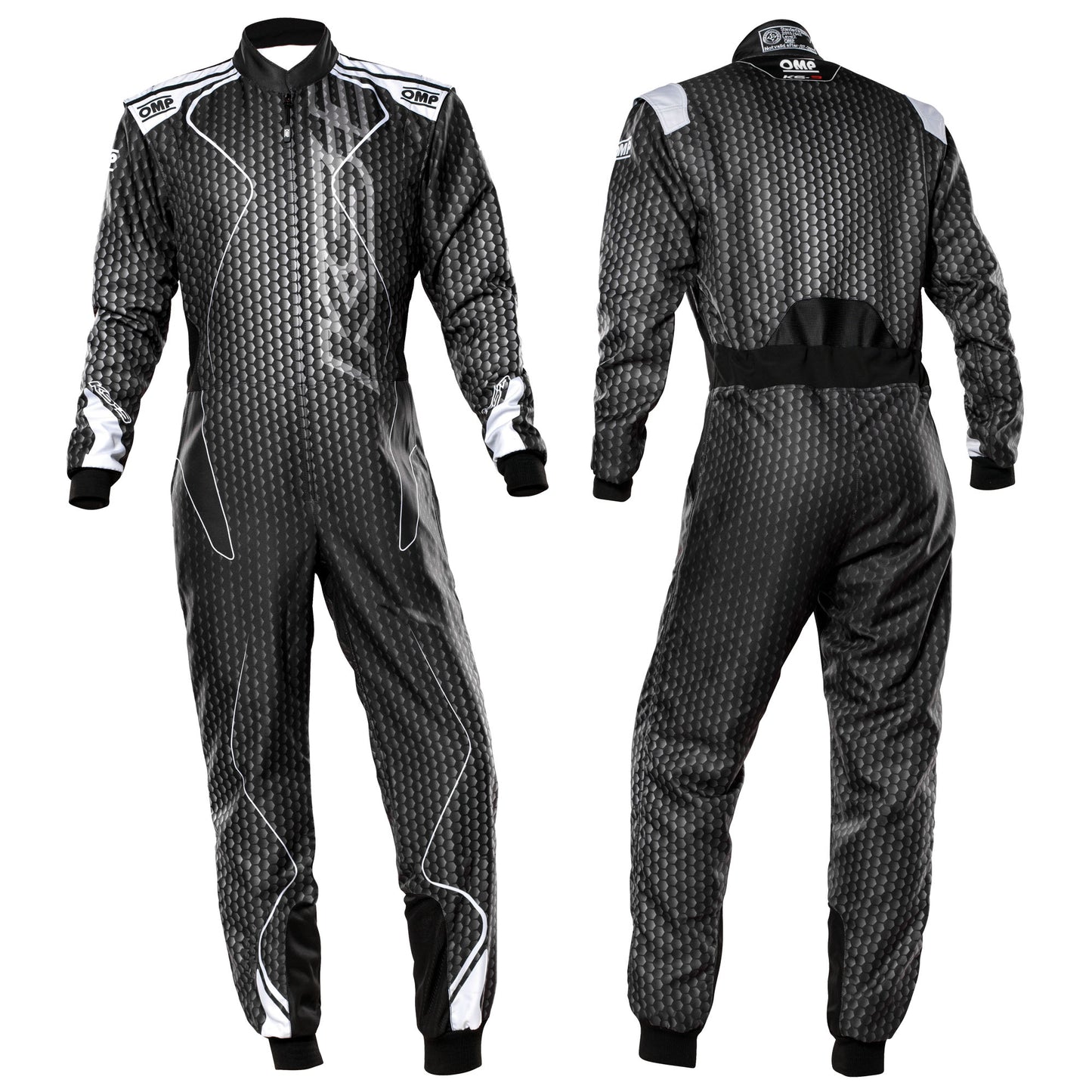 Combinaison de karting pour enfants OMP KS3 KS-3 ART Combinaison junior CIK-FIA Taille enfant 120-160 cm