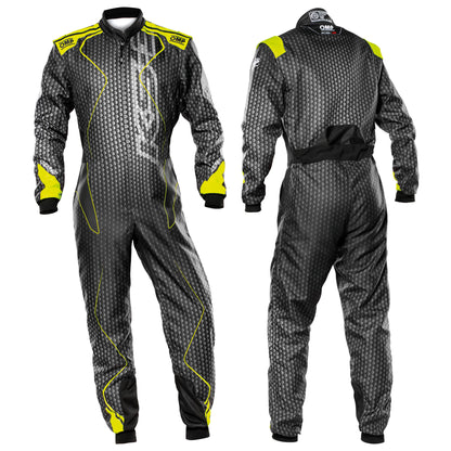 Combinaison de karting pour enfants OMP KS3 KS-3 ART Combinaison junior CIK-FIA Taille enfant 120-160 cm