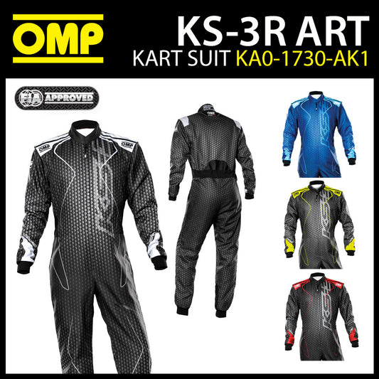 OMP KS3 KS-3 ART Karting Suit Overalls Go-Kart Racing CIK-FIA Level 2 Approved