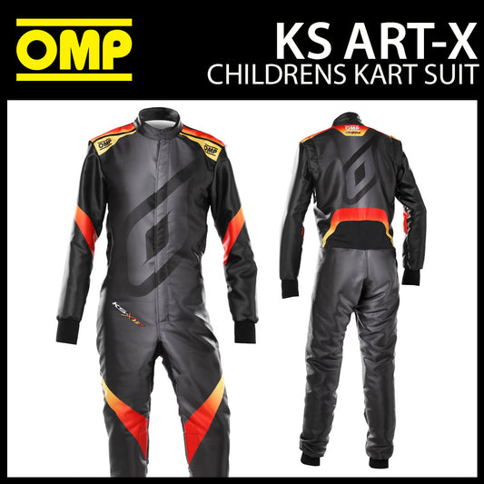 Combinaison de karting OMP KS ART-X pour enfants, combinaison pour garçons, junior, FIA 8877-2022 Spec