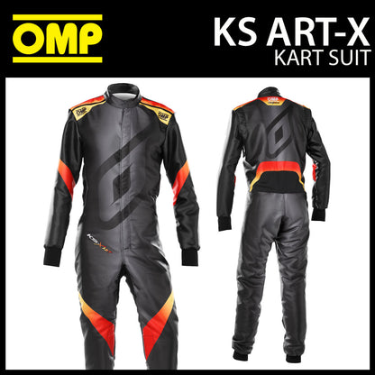 OMP KS ART-X Karting Suit Kart Driver Overalls New Design FIA 8877-2022 Approved