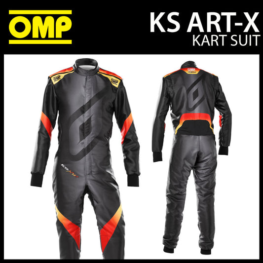 OMP KS ART-X Kartanzug Kartfahrer-Overall, neues Design, FIA 8877-2022 zugelassen