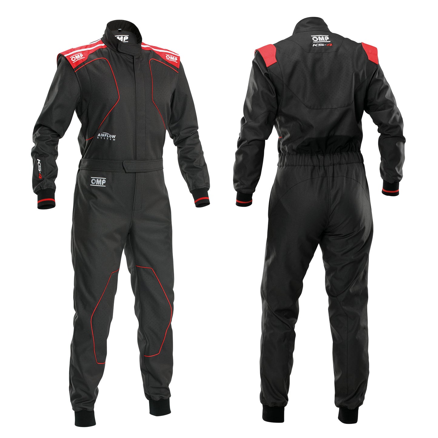 KA0-1735 2026 OMP KS-4 Karting Suit Overalls Latest Entry Level Indoor Beginner