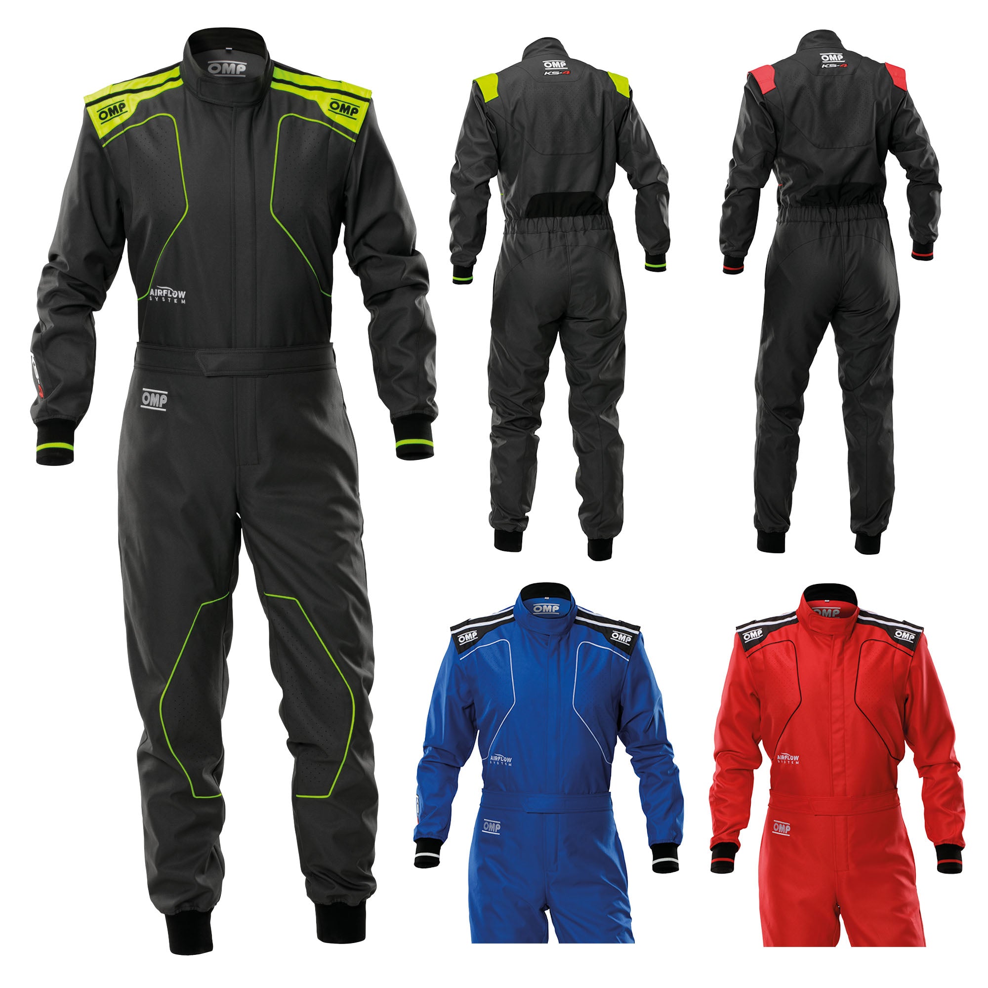KA0-1735 2026 OMP KS-4 Karting Suit Overalls Latest Entry Level