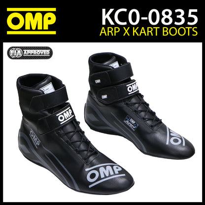 Bottes de karting OMP ARP-X Chaussures imperméables avancées pour les courses de karting par temps humide