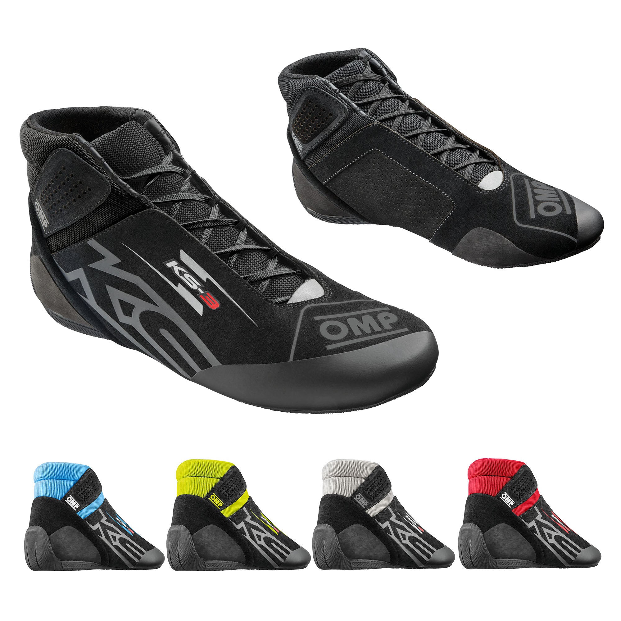 KC0-0840 2026 OMP KS-3 KS3 Karting Boots Kart Shoes Soft Suede