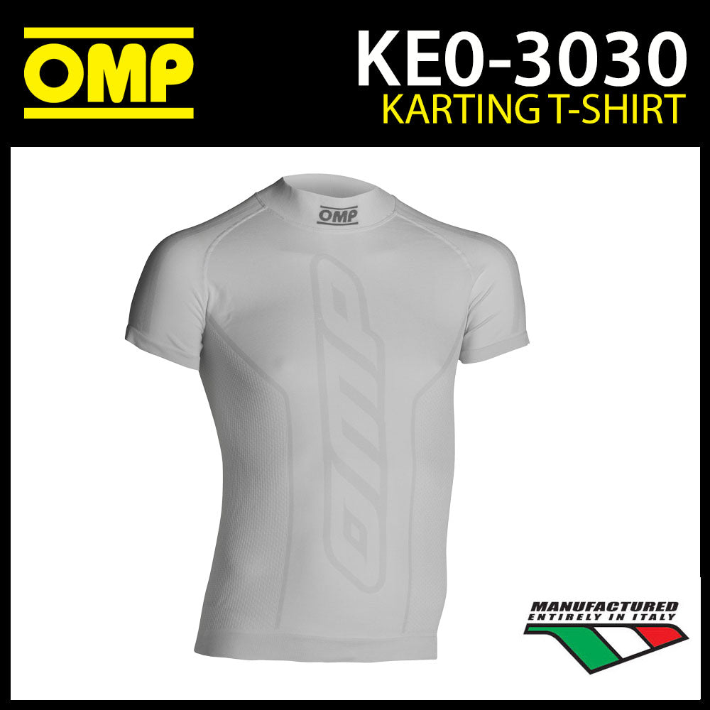 OMP KS Karting T-Shirt Short Sleeve Top Base Layer Lightweight Breathable Fabric