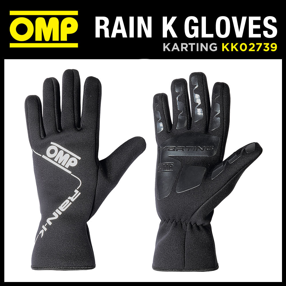 OMP Kart Rain K Handschuhe für Outdoor Go Kartfahren, Neopren, regenfest, in allen Größen