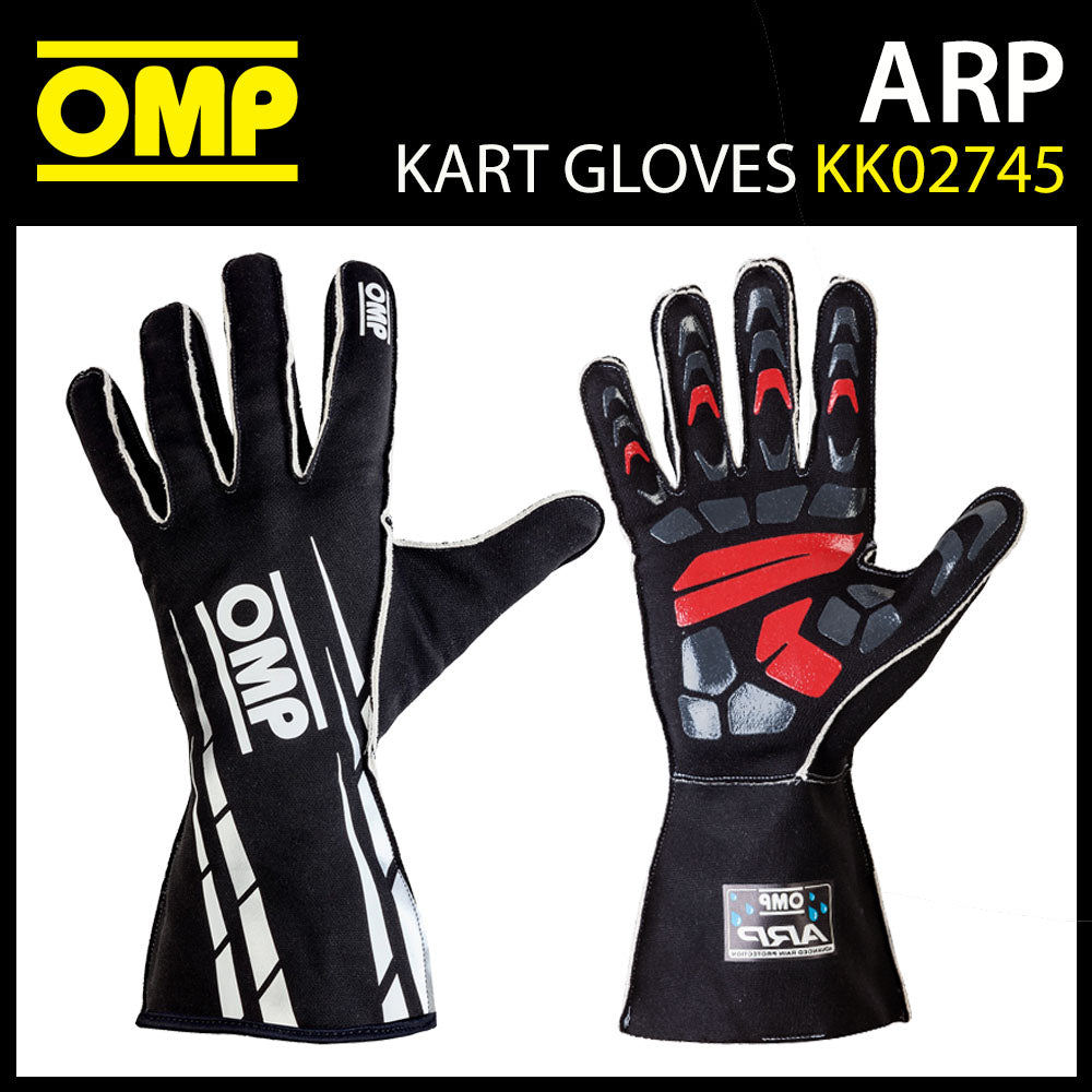 OMP Waterproof Karting Gloves Advanced Rainproof (ARP) Outdoor Go-Karting Races