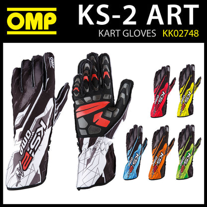 OMP KS-2 Digital Art Karthandschuhe KS2 Kart Modernes Druckdesign in 6 Farben