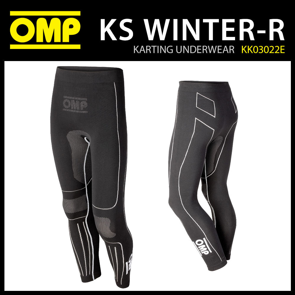 Pantalon long de karting OMP KS Winter-R Sous-vêtement thermique de base Kart/vélo/ski