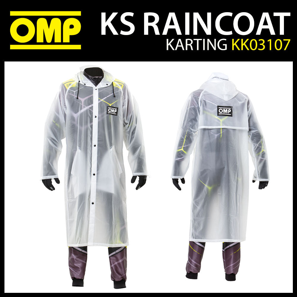 OMP Karting Regenmantel, wasserdichte Kartjacke, Pitcrew, Paddock-Mechaniker, Teamwear