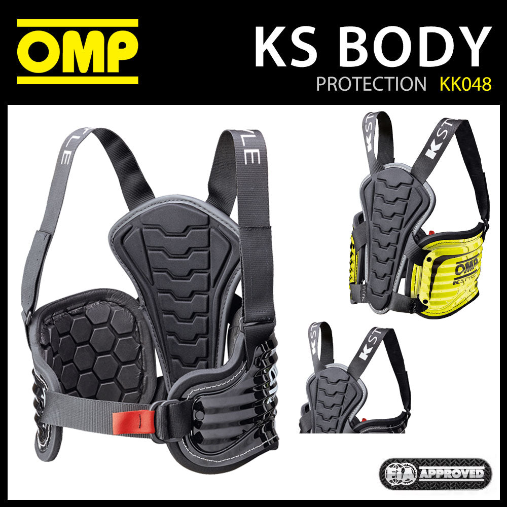 OMP Karting KS Body Protection Rib Protector Vest for Go-Kart Racing D ...
