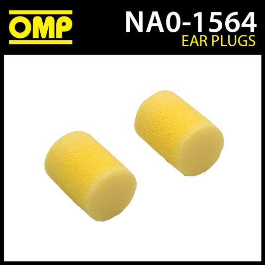 NA/1564 OMP Racing Motorsport Foam Ear Plugs In Case - Use for Noisy Motorsport!