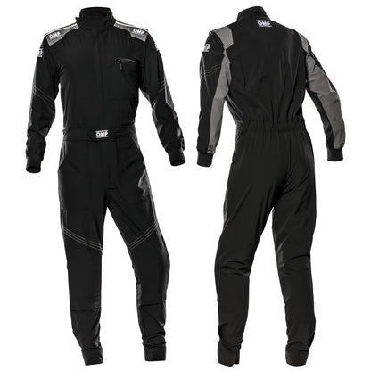 Combinaison extensible OMP X Mech pour mécanicien Pitcrew Garage Teamwear Karting