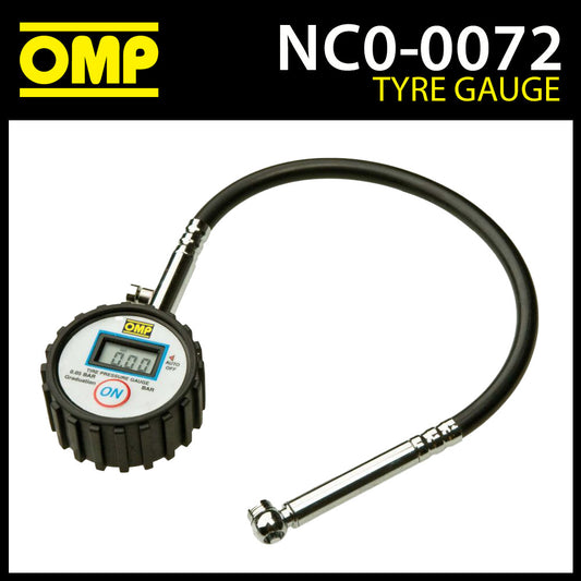 NC/072 OMP Karting Digital Tyre Pressure Gauge for 0.6 Class Go-Kart Tyres