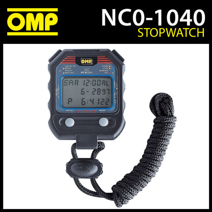 KB/1040 OMP Professional Racing Handheld Stopwatch Chronograph Liquid Crystal