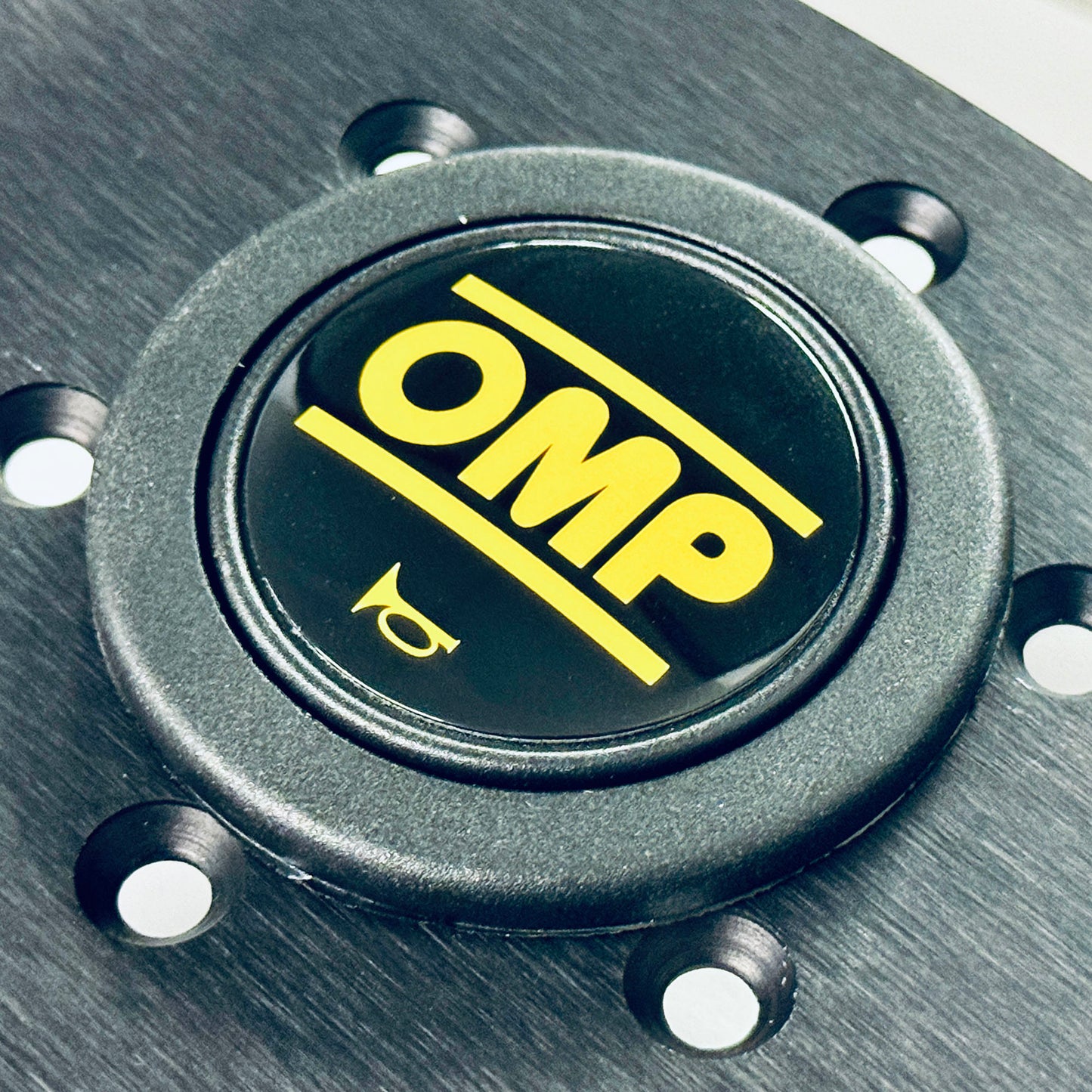 OD/1960 Genuine OMP Racing Steering Wheel Horn Button Centre Cap 60mm Black