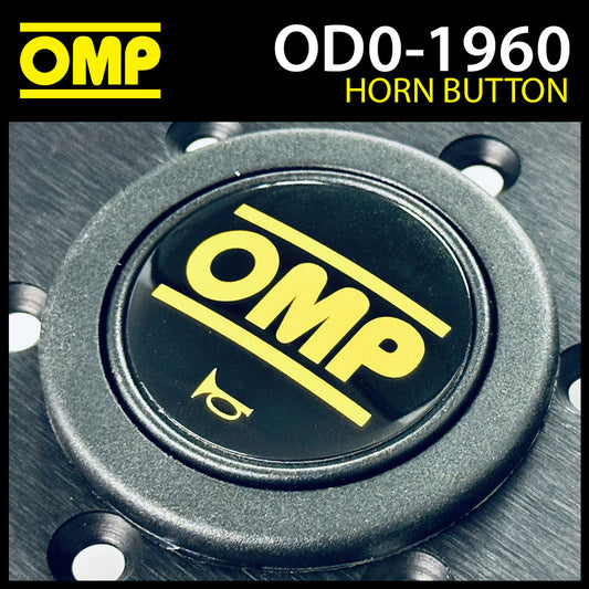 OD/1960 Genuine OMP Racing Steering Wheel Horn Button Centre Cap 60mm Black