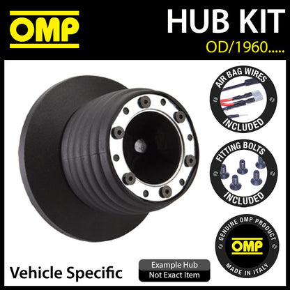 OMP Steering Wheel Hub Boss Kit fits RENAULT CLIO SPORT MK3 (15mm) 08-12