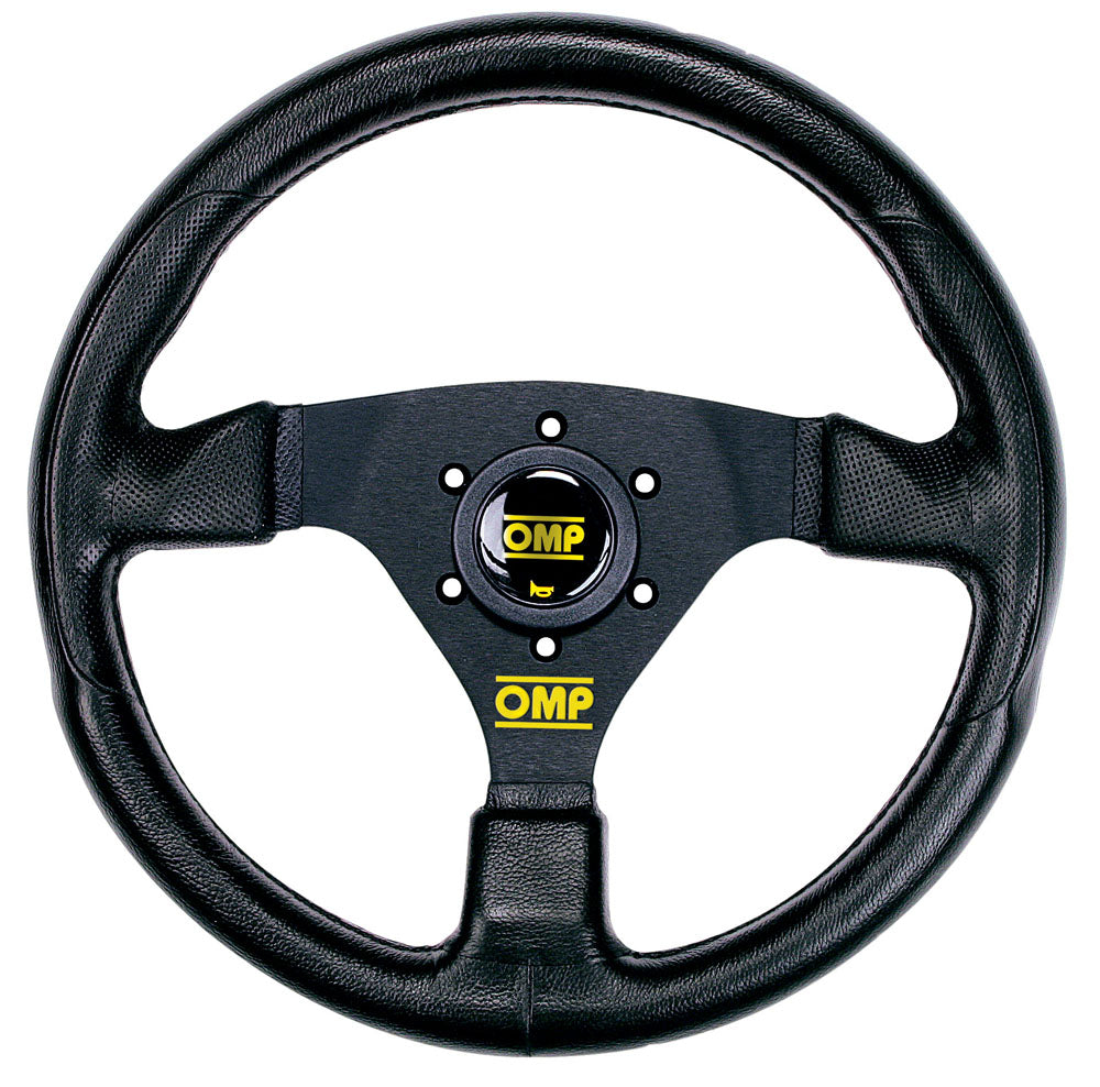 OD/1981/NN OMP RACING GP SPORTS STEERING WHEEL 330mm BLACK POLYURETHANE DESIGN